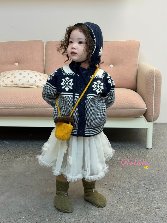Ololala (by aiai)［取寄］baraclava knit cardigan (bonnet set) 26winter