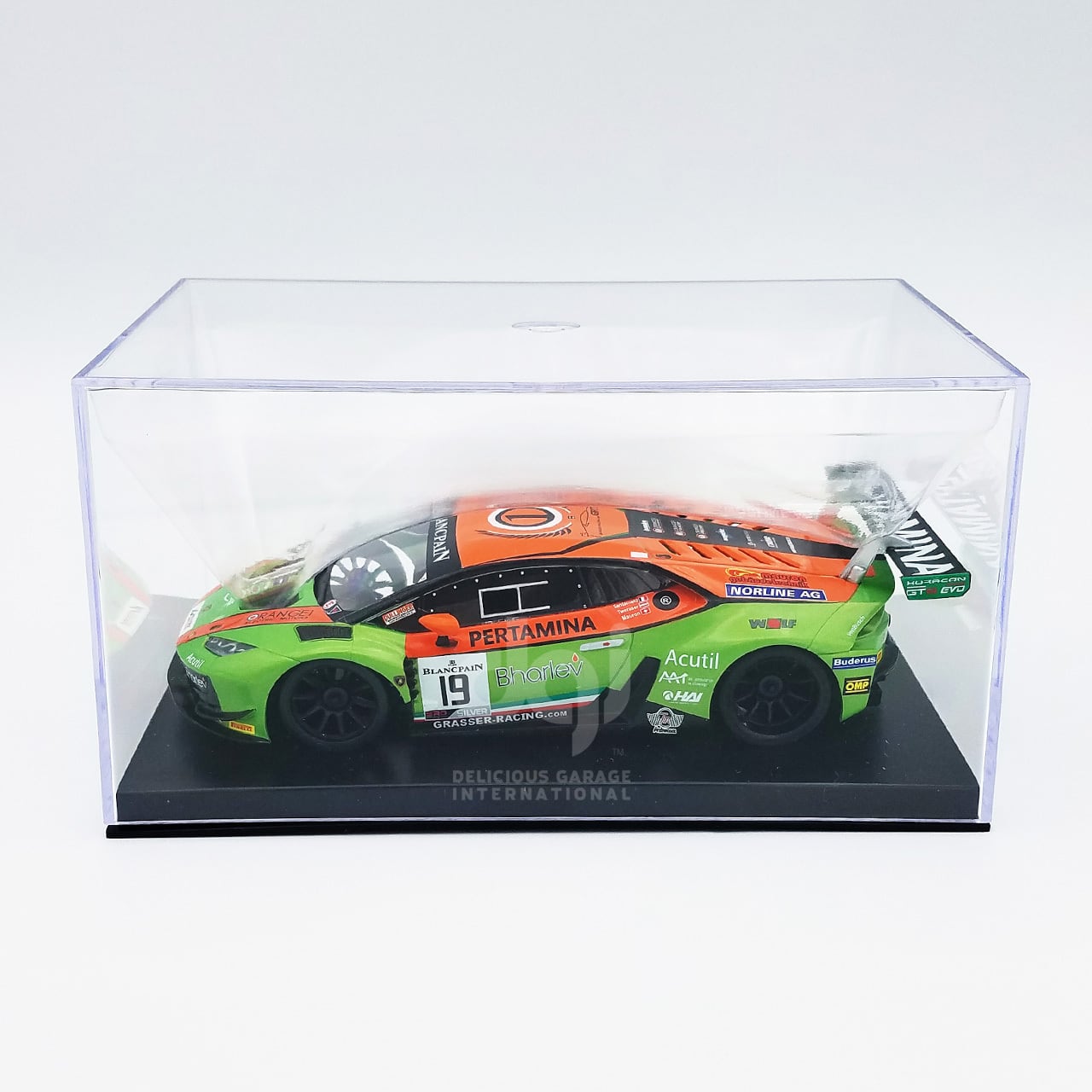 GL-Racing lamborghini GT3 GREEN ボディ ミニッツ Mini-z ASC