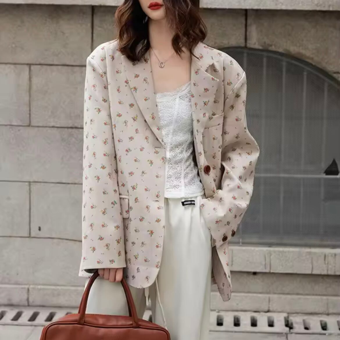 flower tailored jacket