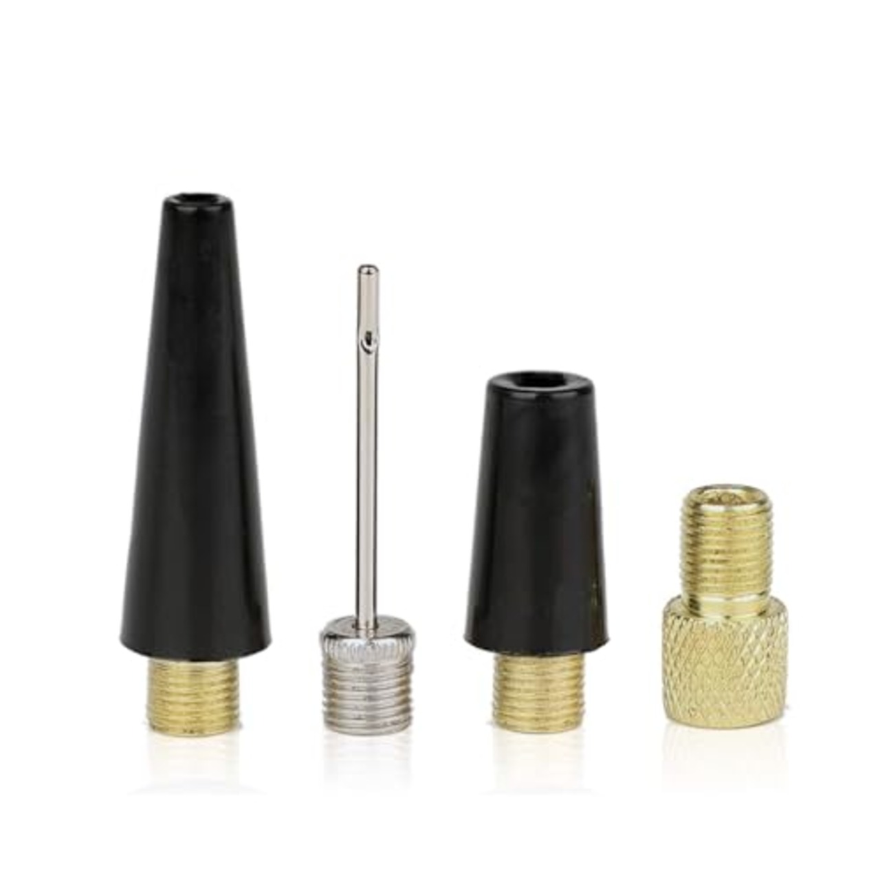 DFsucces バルブアダプター 自転車バルブ変換アダプター 仏式米式変換&ボール針&テーパーノズル 浮輪 ボール用空気入れ4セット