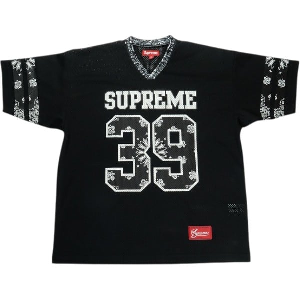 Size【M】 SUPREME シュプリーム 25SS Bandana Football Jersey Black