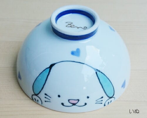 有田焼 リトルキッズ お茶碗 【うさぎ・いぬ・こぶた・かえる】 7-004