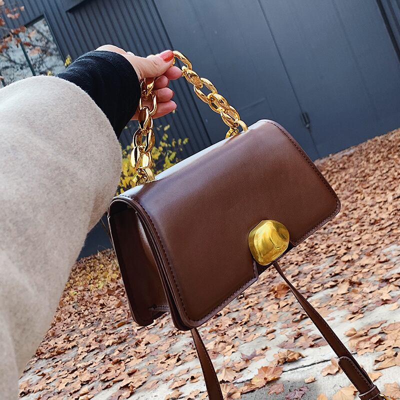 オータムウィンタースタンダード レッド レトロ 秋物 冬物 スクウェア メッセンジャーバッグ 手作りハンドバック31621521239