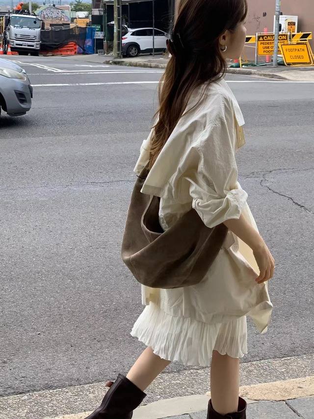 (即納) ounce / Second pleats skirt Msize