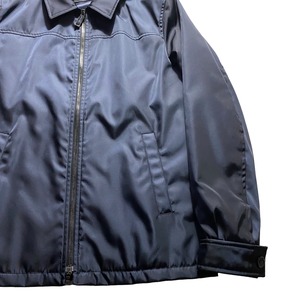 PRADA black metallic nylon jacket