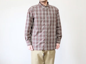 have a good day / B/D CHECKSHIRT -BROWN