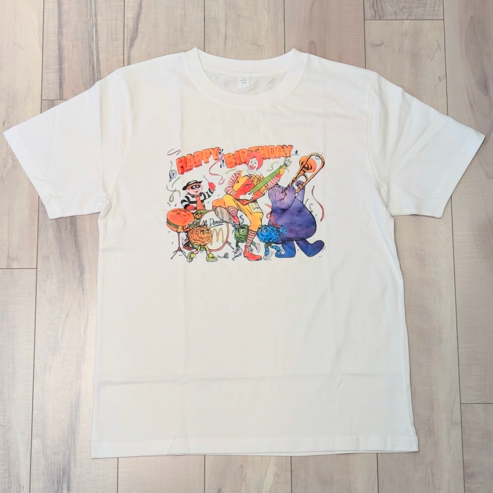 【 McDonald's ( マクドナルド 】『HAPPY BIRTHDAY』Tシャツ 〚アメリカン雑貨 アメトイ〛