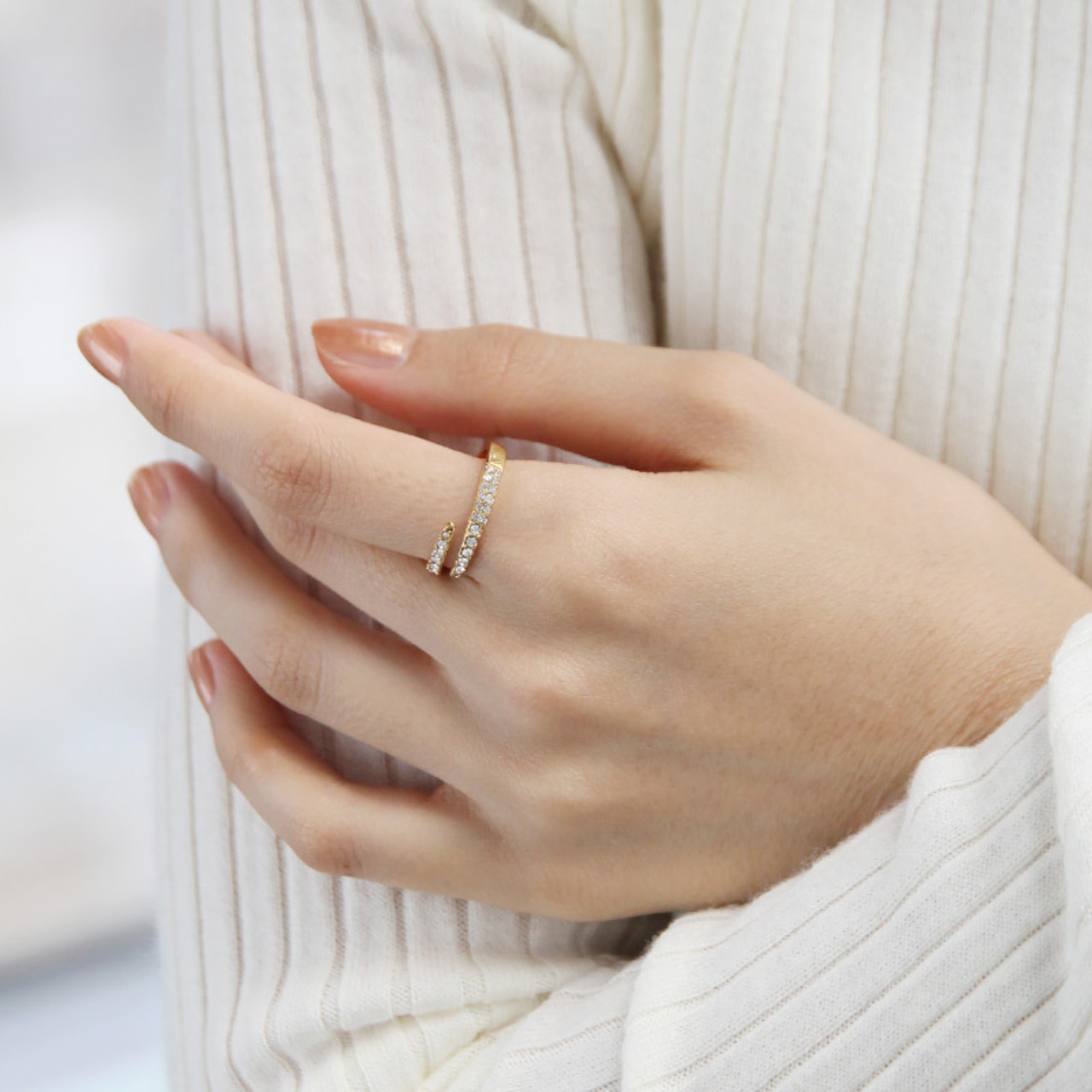 【ネコポス便】リング スパイラルデザインリング 指輪 金属アレルギー ステンレス 1922