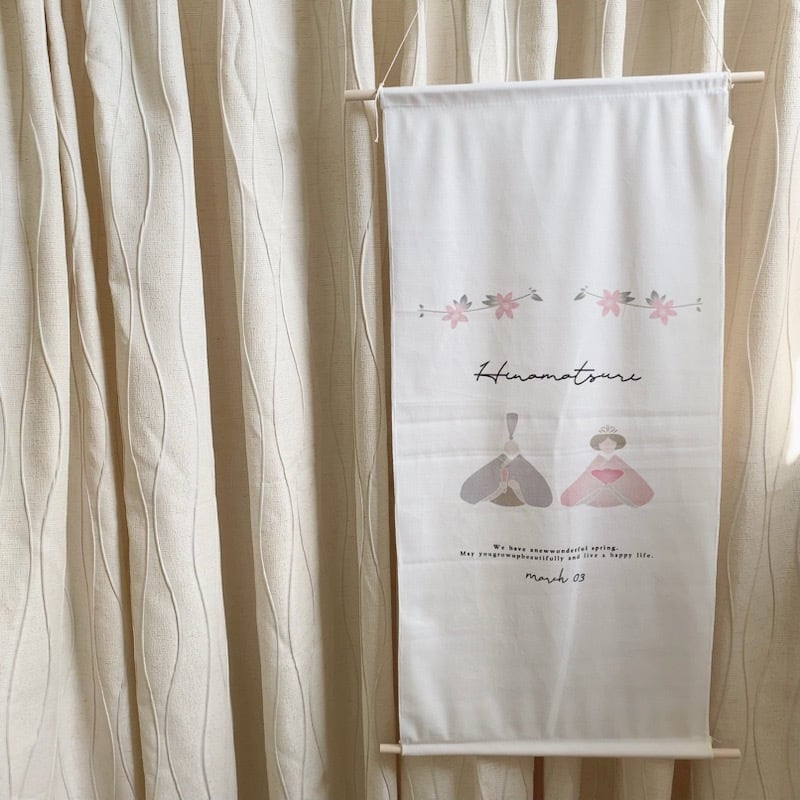 ひな祭りタペストリー