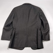 上下 90s BURBERRY バーバリー セットアップ テーラードジャケット スラックス 96-86-170 AB5/ダークグレー系 メンズ ビンテージ