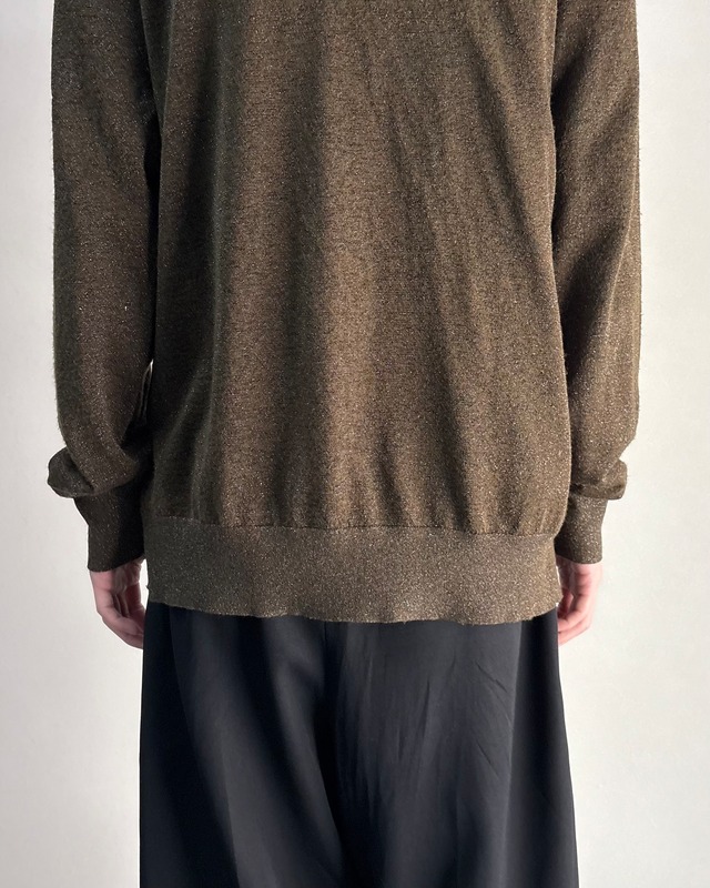 【DRIES VAN NOTEN】frill design glitter cardigan