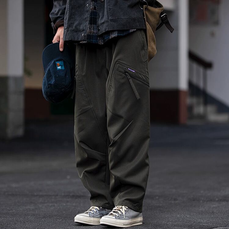★SIDE POCKET ZIPPER PARACHUTE SOLDIER PANTS　　　A0753