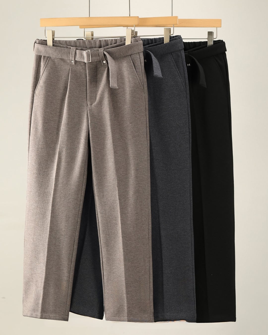 オールドマネースタイル レトロテーパードパンツ 3色 A0140