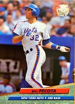 MLBカード 92FLEER Bill Pecota #535 METS