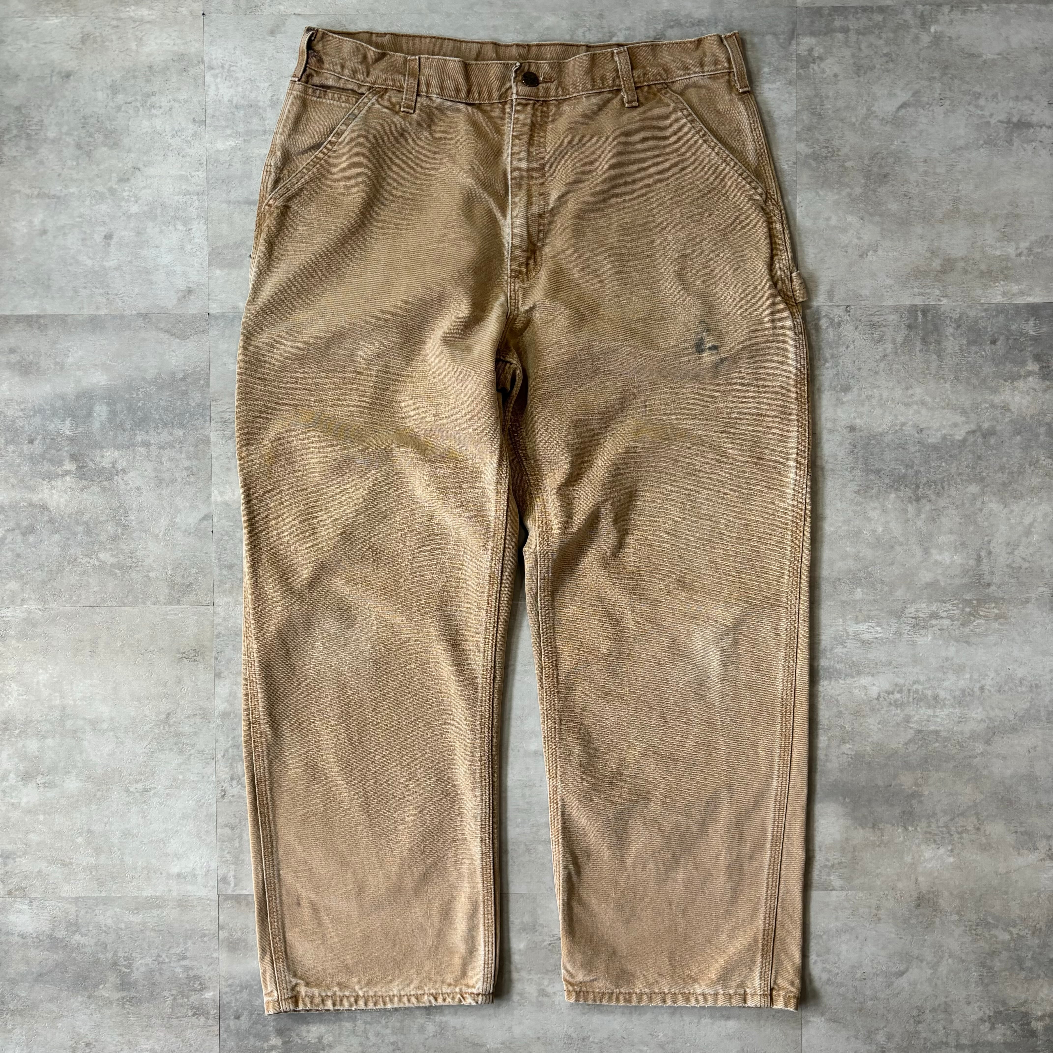 《実寸w35l28》carhartt カーハート ダック生地 ワークパンツ ペインターパンツ no.1225