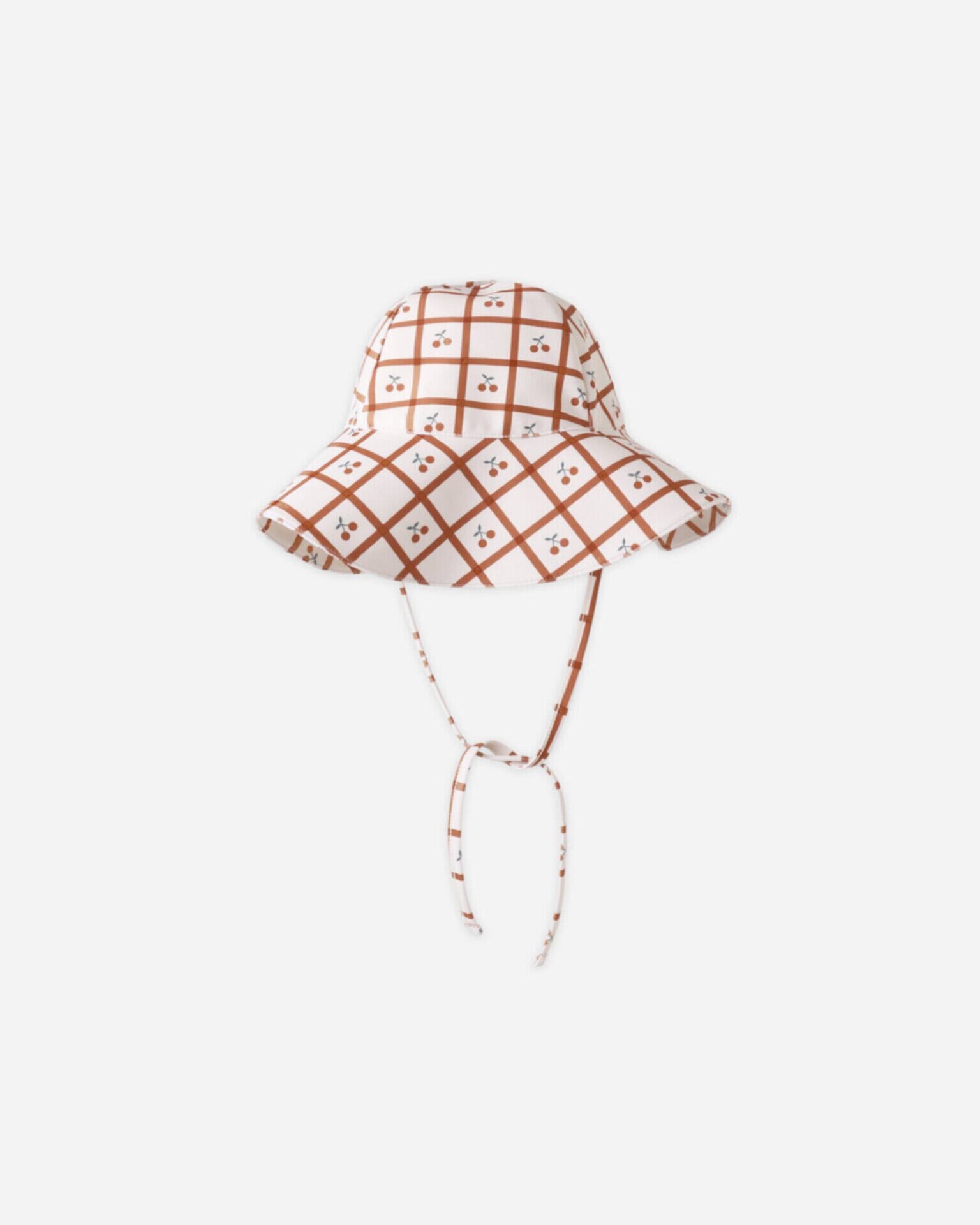 【Rylee+Cru】FLOPPY SWIM HAT / CHERRY CHECK / 12M-3Y