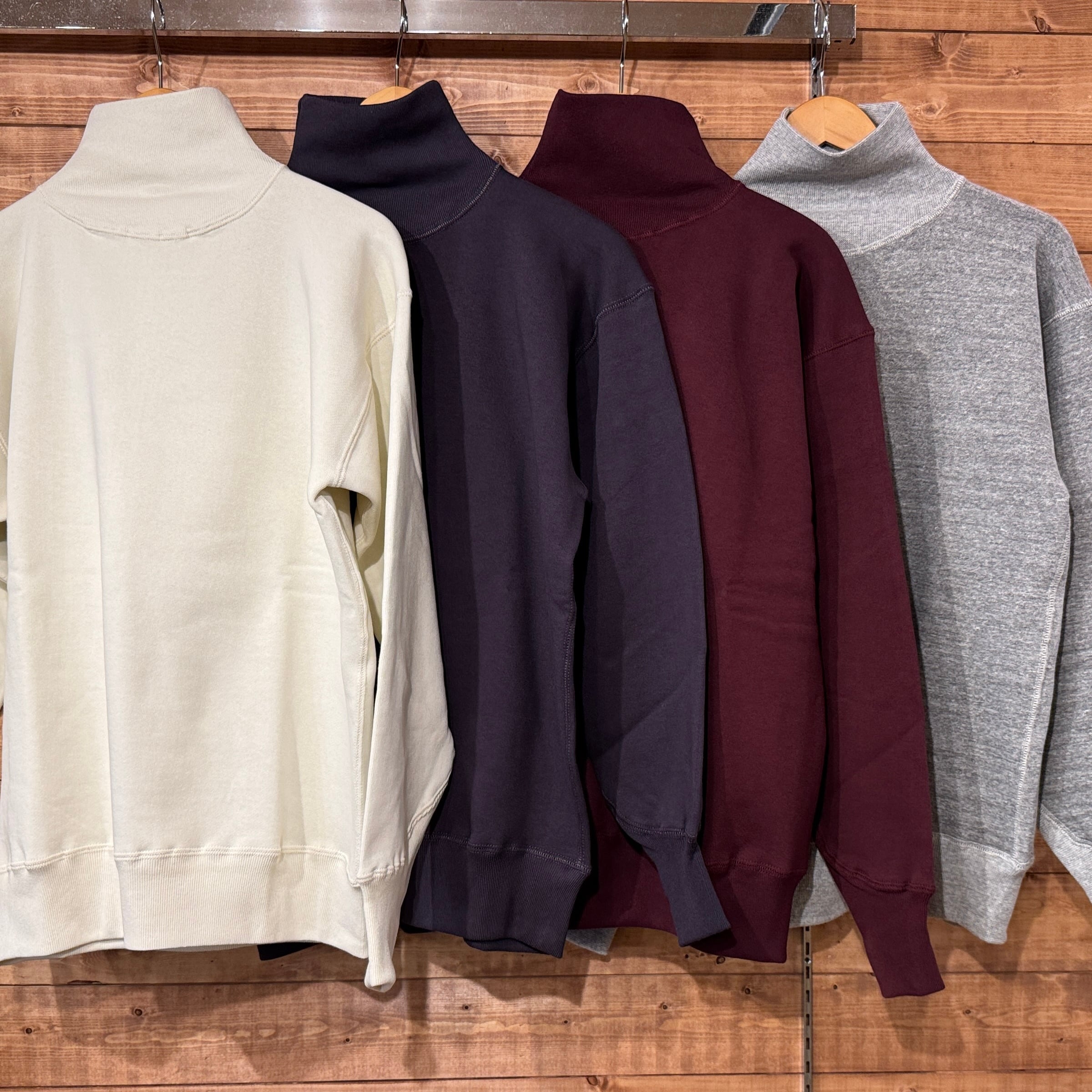 美品　ウエアハウス Lot 468 42 スエット　2本針 ハイネックスウェット WAREHOUSE 