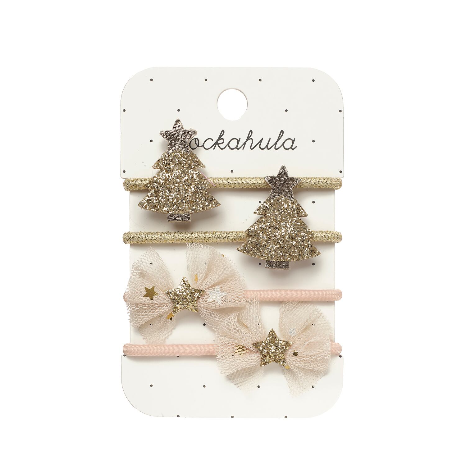 X591:Magical Golden Christmas Tree Ponies-GOLD