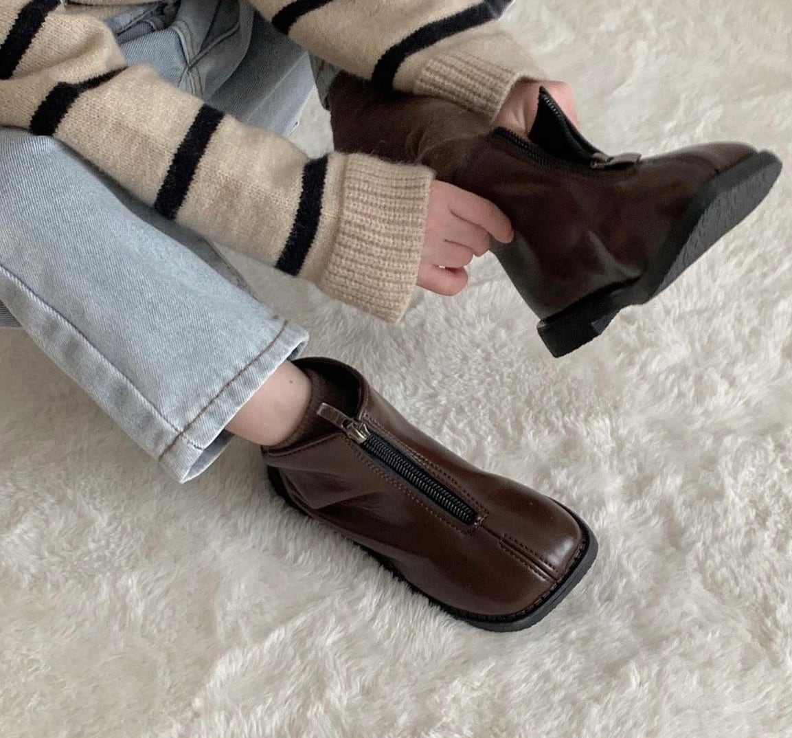 【予約】zip short boots.