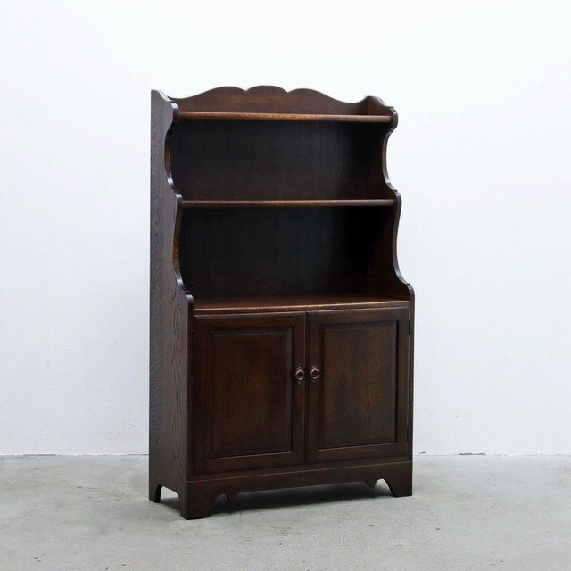 オーク材 クラシカル キャビネット カップボード 食器棚 ラック 本棚 収納 ヴィンテージ RBT21211