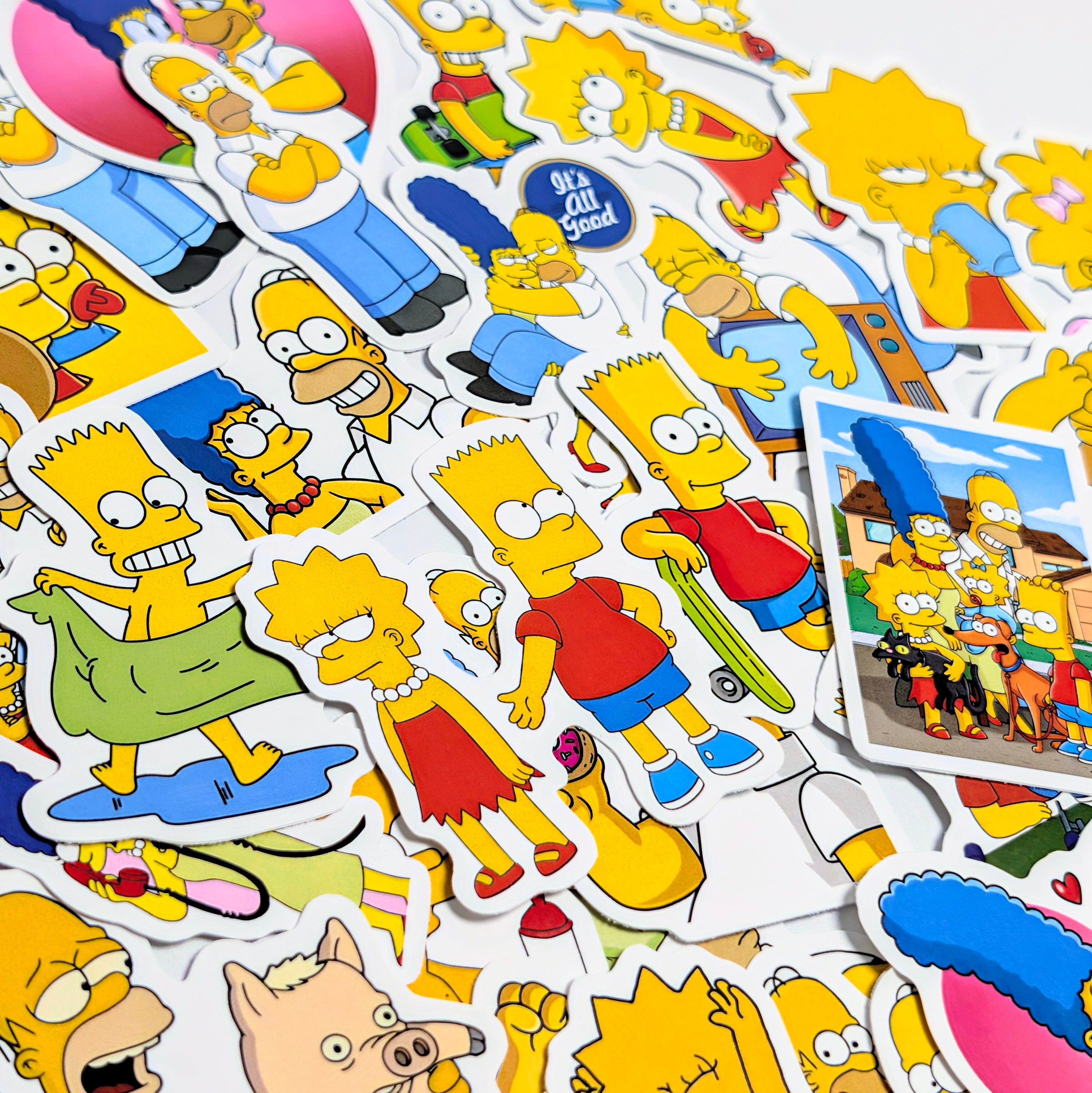 送料無料!【 The Simpsons / シンプソンズ 】【2】STICKER(ステッカー)50枚SET 〚アメリカン雑貨 アメトイ〛