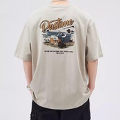 バックプリントルーズTシャツ A4326
