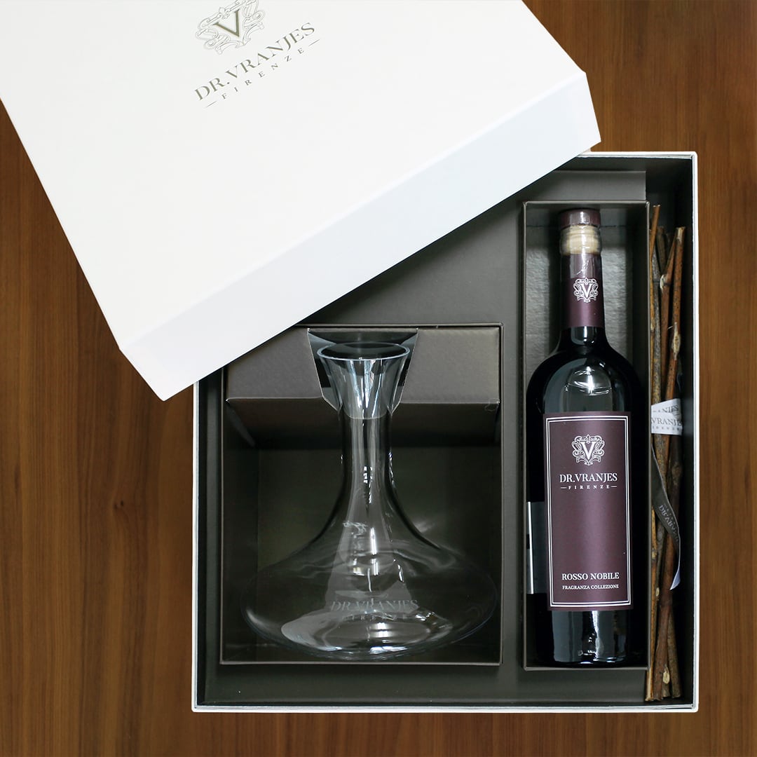 ROSSO NOBILE ディフューザー 刻印入りデキャンタ SET BOX 750ml［ Dr 