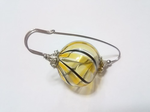 【ブローチ】吹きガラス