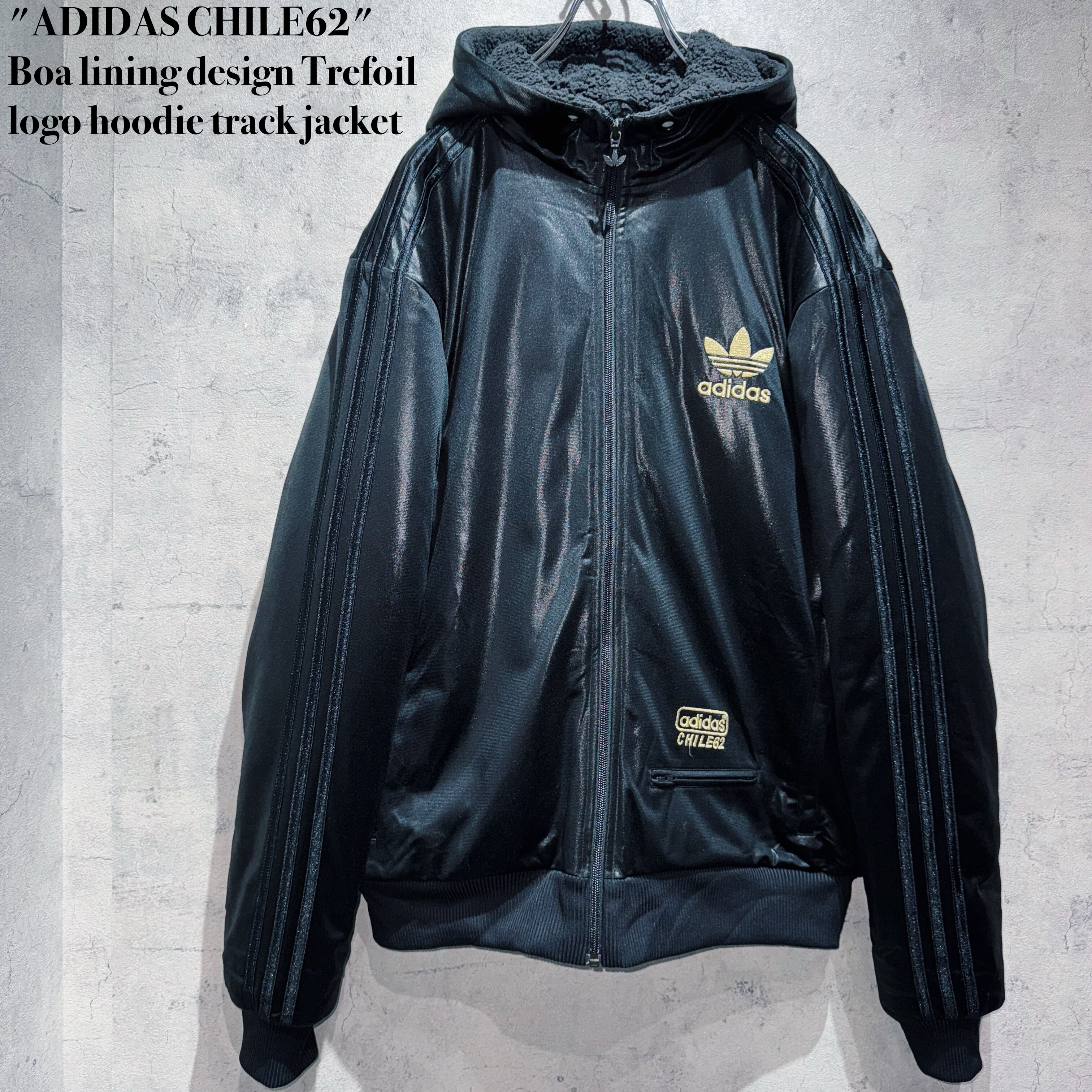 "ADIDAS CHILE62"Boa lining design Trefoil logo hoodie track jacket