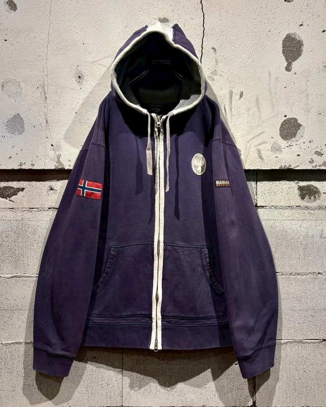 【Caka otto】“NAPAPIJRI” Good Fade Zip Up Hoodie