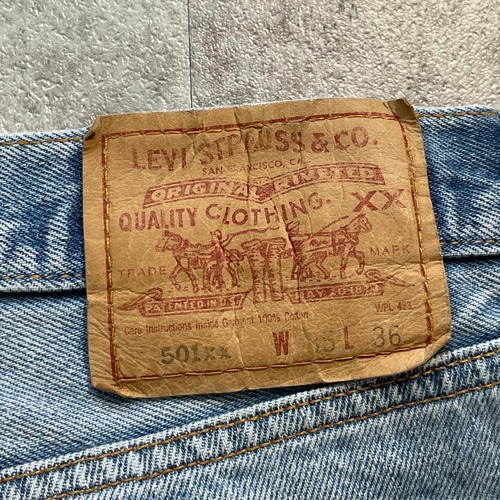 【W35 L36】 メキシコ製 usa levi's リーバイス 501xx 詳細写真2