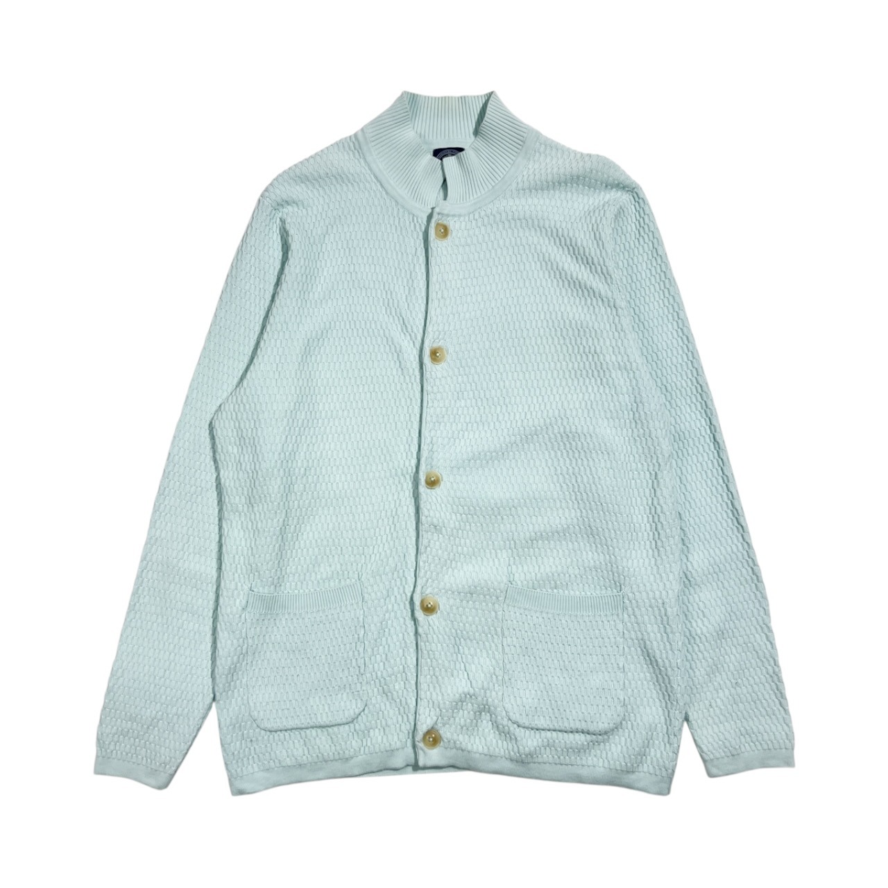 J.PRESS ジェイプレス コットン ニット カーディガン LL/ライトブルー系 レディース オンワード樫山