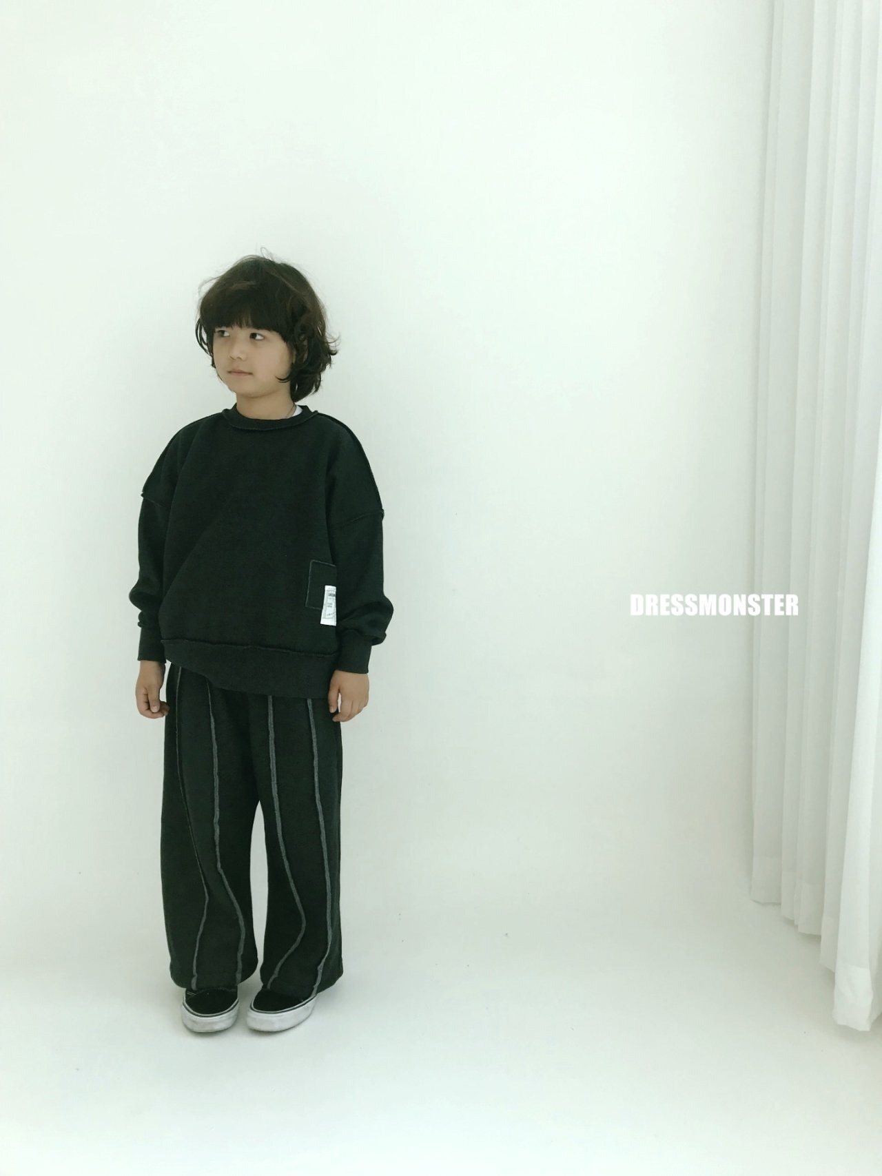【ドレスモンスター DRESS MONSTER】 ダブルライン起毛２WAYパンツ 120〜160cm【231108dm】 - 6