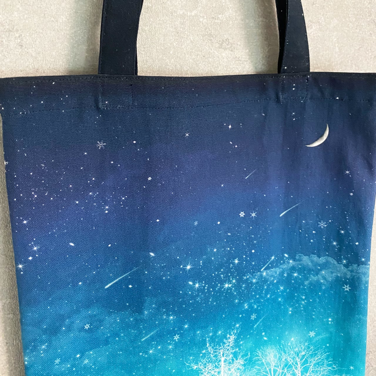 冬の星空・オオカミ トートバッグ エコバッグ | LALA CloveR.幻想的