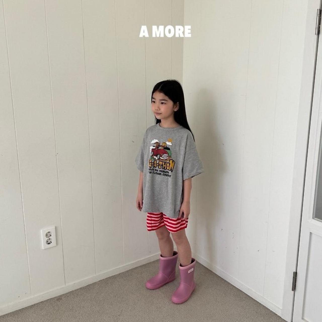 【取寄/韓国直送】A MORE 26/SM くるまTシャツ|夏服|韓国子供服
