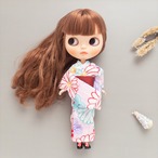 【夏限定】浴衣セット（菊ピンク帯赤）リカちゃんネオブライス