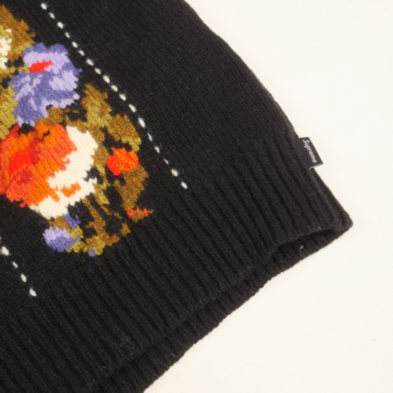 FLORAL STRIPE EMBROIDERY KNIT 楽しむ sacai ニット 