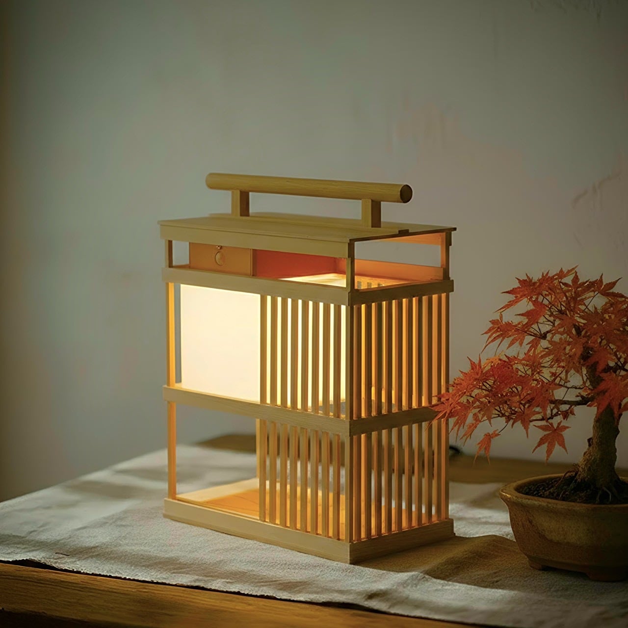 期間/送料込】江戸の夕暮れ｜光と影を愉しむ置き行灯。25cm人感
