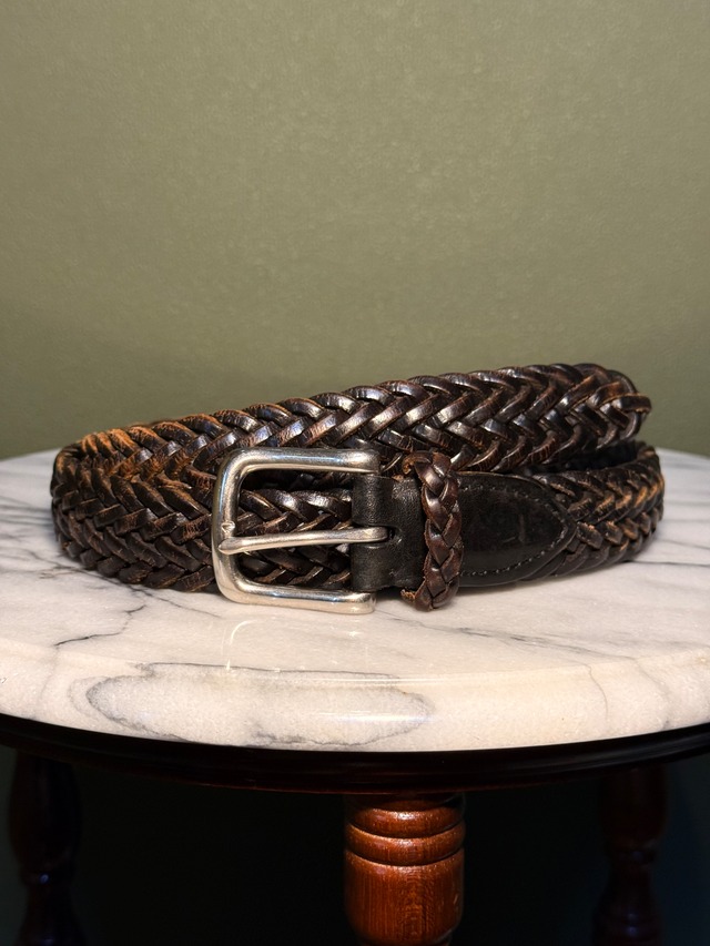 Used Leather Mesh Belt