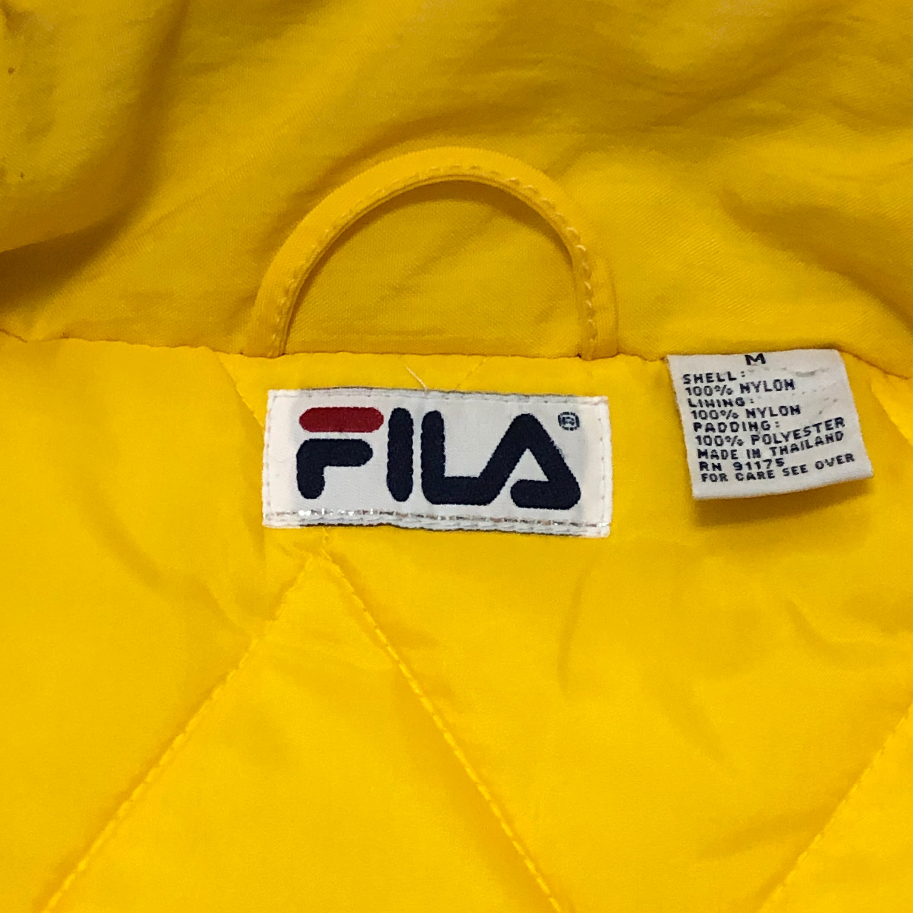 80~90's FILA SPORT ナイロン　パディングジャケット