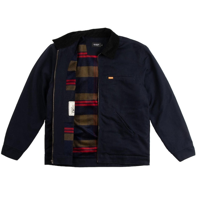 SEAGER #Ranch Jacket Navy/Flannel Lined