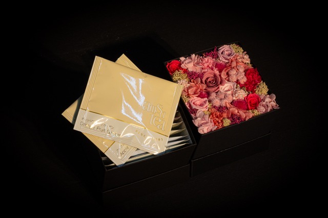 【Mother's Day Gift】Preserved Flower Box S＋紅茶セット