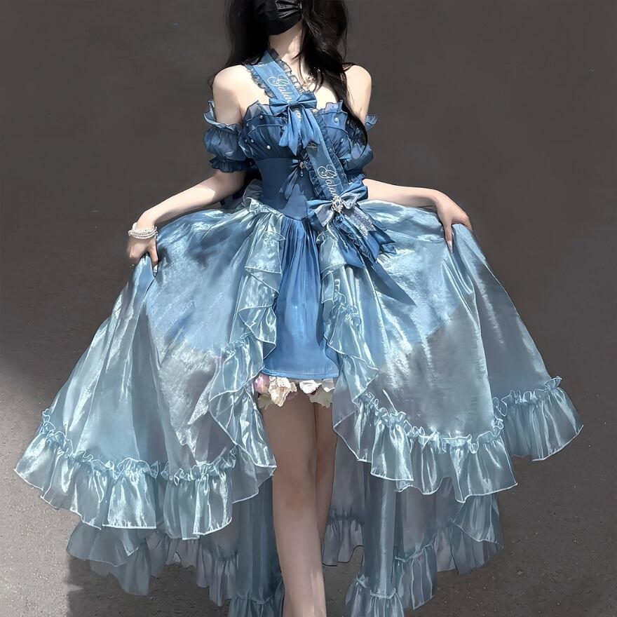 甘ロリ ロングプリンセスドレス パーティ衣装向け｜WithU | ゴスロリ