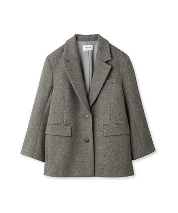 Harris Tweed ハリスツイード ヘリンボーン 2B ウール テーラード 