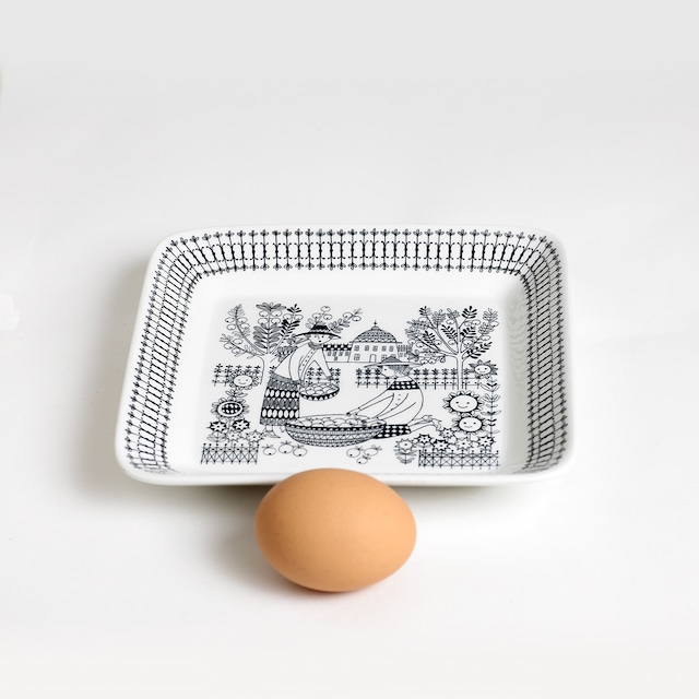 ARABIA アラビア Emilia エミリア 180mm角皿 - 3 北欧ヴィンテージ