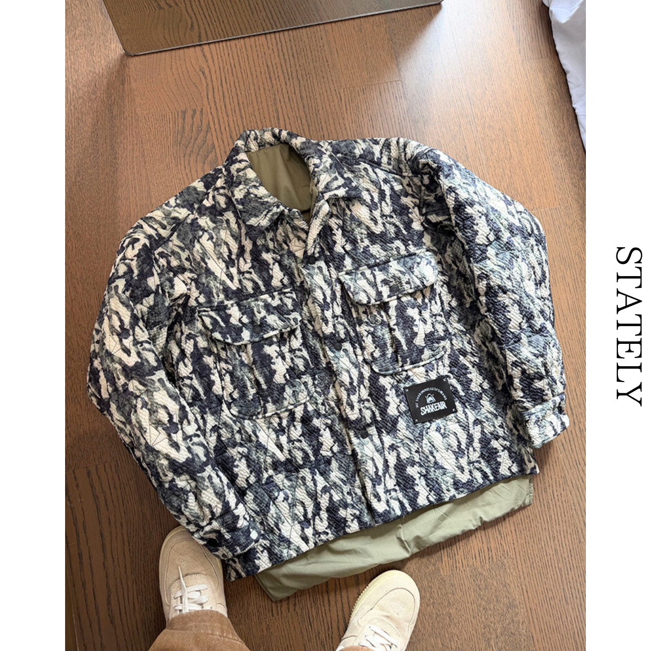 カモフラ Quilted Jacket_O81・画像6