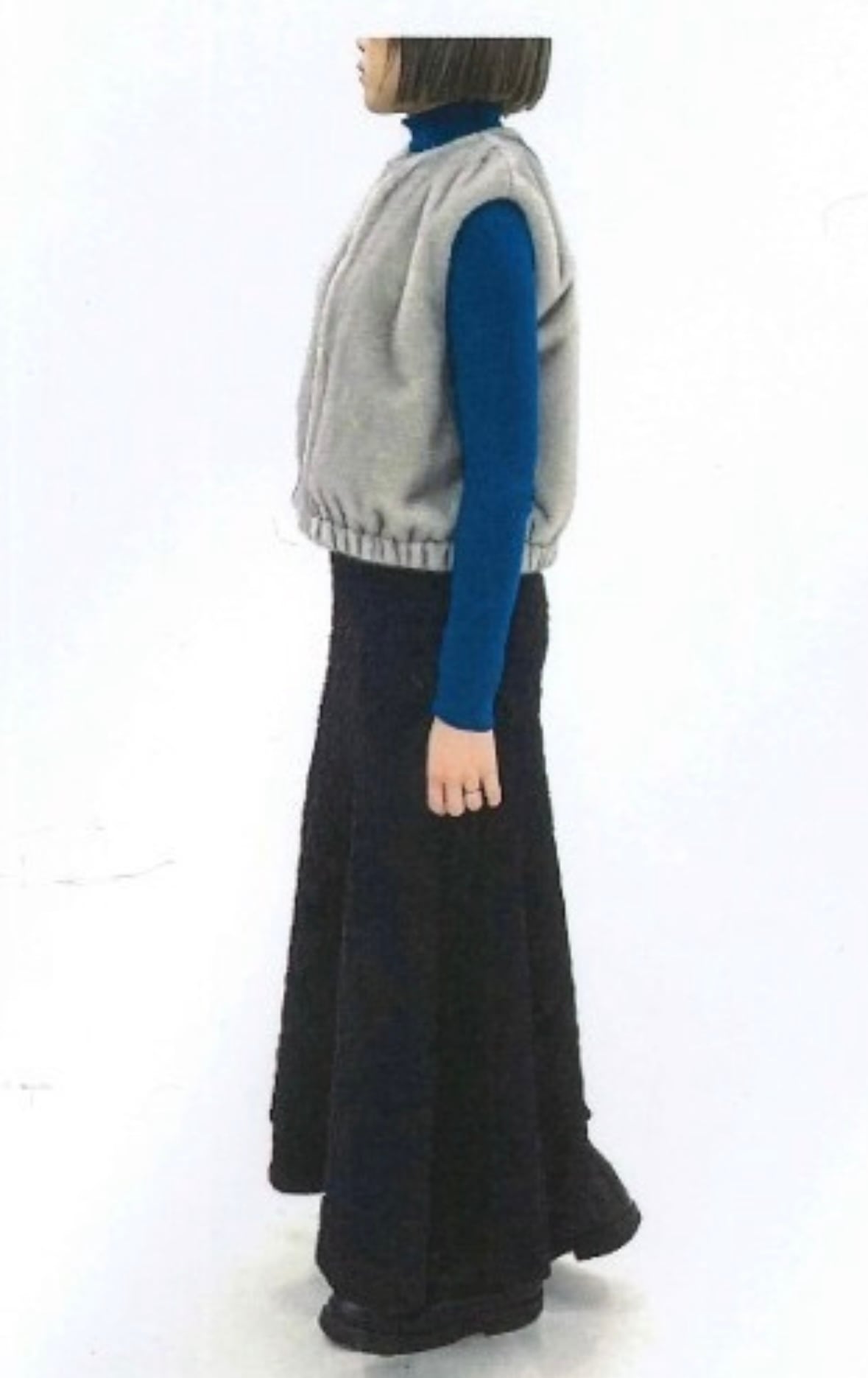 ECOミンクファー短丈ジレ 536404 passione 2509a | BlueOnion