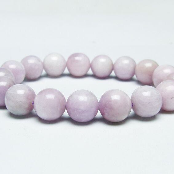 クンツァイト ブレスレット 12mm ミルキークンツァイト ブレス 一点物 メール便可 [M便 1/10] 111-46421