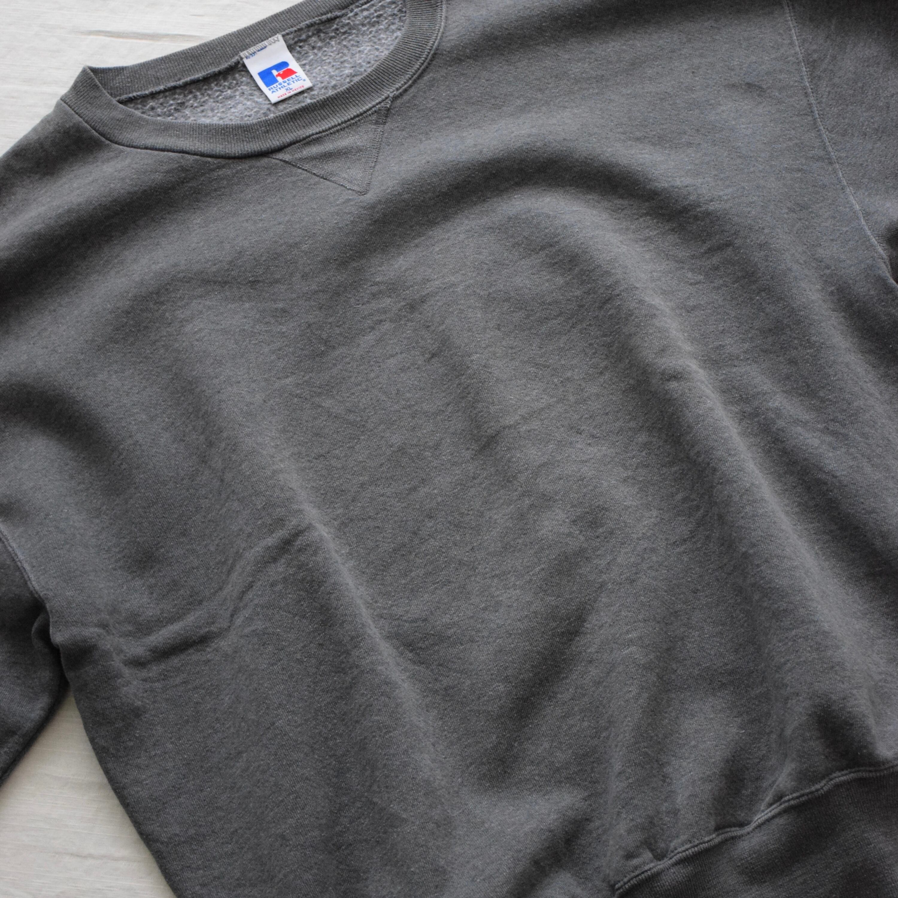90's RUSSELL スウェット 無地 メンズ XL グレー ラッセル ブランク