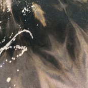 【tshirts187】XL size bleached T-SHIRTS black